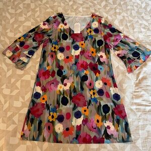 Made with Love NWT floral bell Sleeve A-line Dress